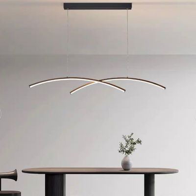 LED chandelier with FLUIRA remote control, 30W, Cold/Warm/Neutral light, Dimmable, Black