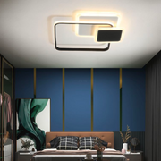 LED chandelier with anemona remote control, 75W, 3 squares, cold/hot/neutral light, unstable, black