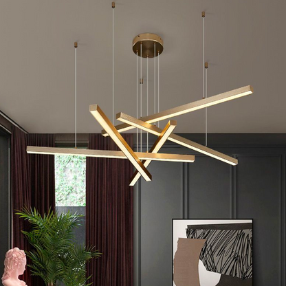 LED LED Ginevra with remote control, 31W, cold/hot/neutral light, golden