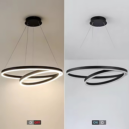 LED chandelier Amelia 4000K 31W 49.9cm Black