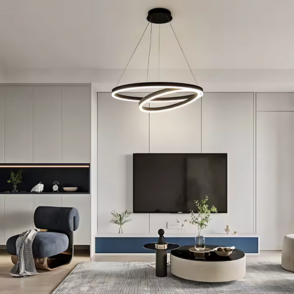 LED chandelier Amelia 4000K 31W 49.9cm Black