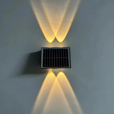 Solaris Exterior LED wall lamp, 4 light sources, Warm Light, Black