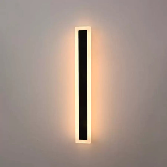 Mack Outdoor LED Wall Light, Length 60cm, 8W, IP65, Metal, Linear, Black Outdoor Wall Lights Default Title Alessandro Design