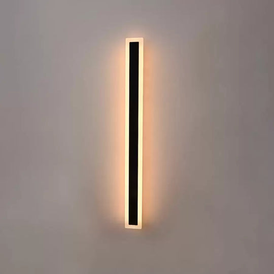 Mack Outdoor LED Wall Light, Length 90cm, 10W, IP65, Metal, Linear, Black Outdoor Wall Lights Default Title Alessandro Design