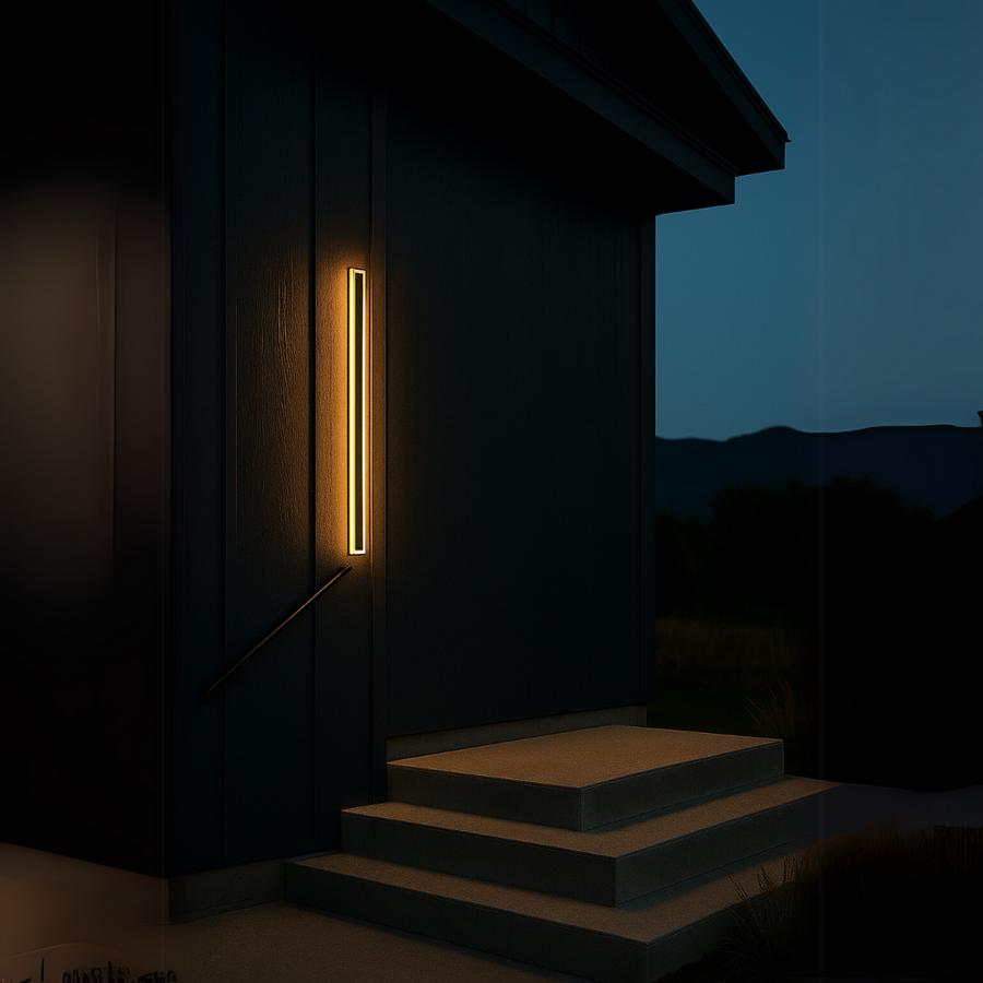 Malachi 25W Outdoor LED Wall Lamp Black White