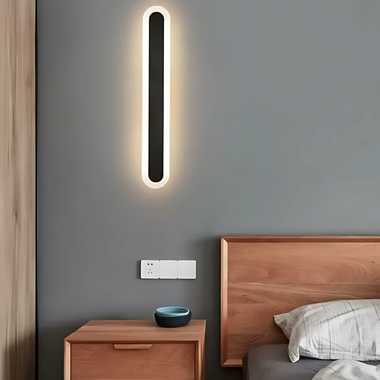 Vortex Outdoor LED Wall Light, Black