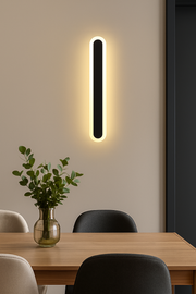 Nova Outdoor LED Wall Light, 25W, Black