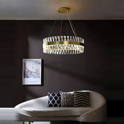 Giuseppe LED Chandelier with Remote Control, Dimmable, Diameter 80cm, Gold