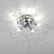 Crystal chandelier RONDO Vivace, 6x G9, Chrome, 49cm