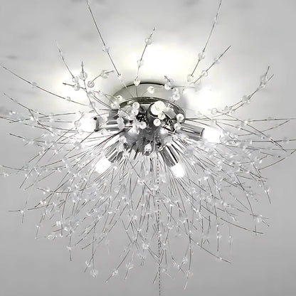 Crystal chandelier RONDO Vivace, 6x G9, Chrome, 49cm