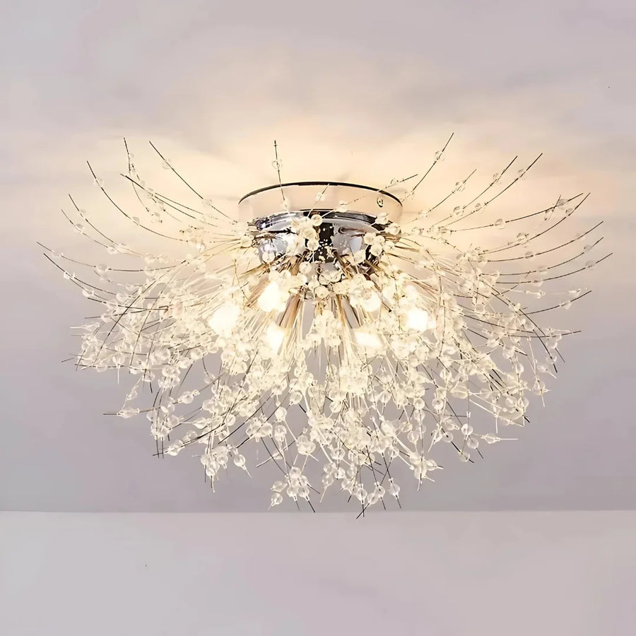 Crystal chandelier RONDO Vivace, 6x G9, Chrome, 49cm