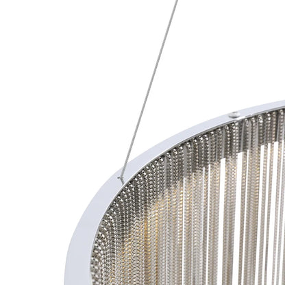 Tobias LED Chandelier with Remote Control, Dimmable, Diameter 50cm, Chrome