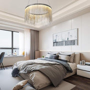 Tobias LED Chandelier with Remote Control, Dimmable, Diameter 50cm, Chrome