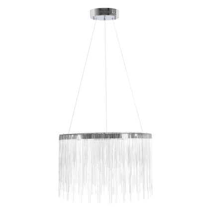 Tobias LED Chandelier with Remote Control, Dimmable, Diameter 50cm, Chrome