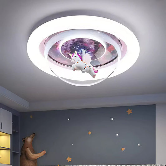 UNICORN LED chandelier, 104W, Cold/Warm/Neutral light, Pink