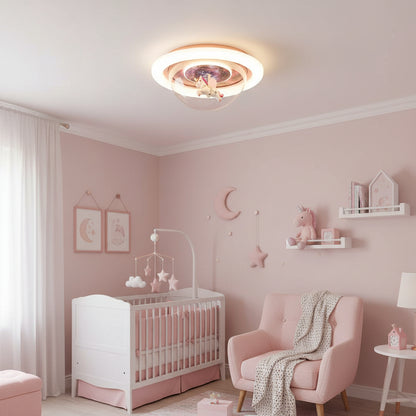 UNICORN LED chandelier, 60W, 50cm, Cold/Warm/Neutral light, Pink
