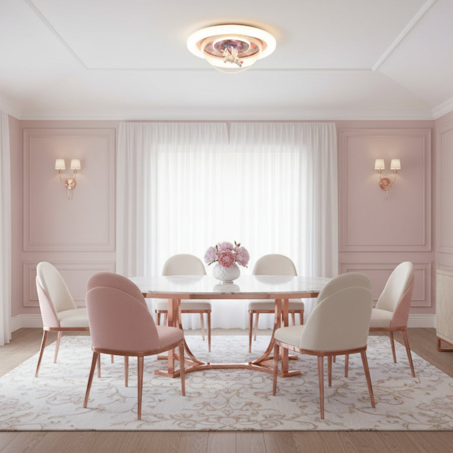 UNICORN LED chandelier, 60W, 50cm, Cold/Warm/Neutral light, Pink