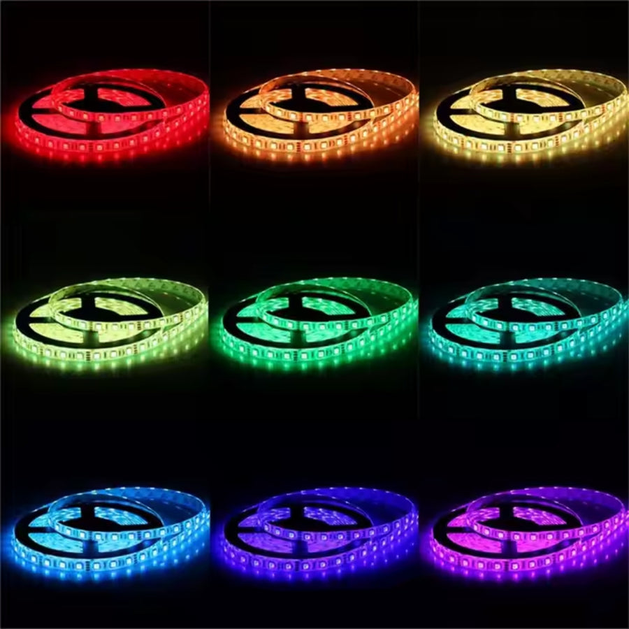 Kit Banda LED 5050 cu telecomanda, RGB, 10W/m, 5m, IP44