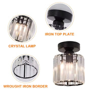 Georgian Chandelier 1x E27 Black