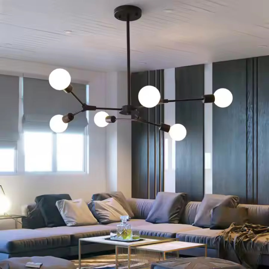 Architek Octa Chandelier, 6x E27, Black, Metal