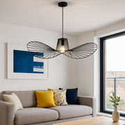 Elias Pendant Chandelier, 1x E27, Diameter 50cm, Black