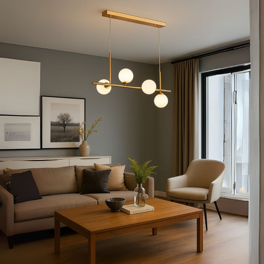 Fabio Chandelier, 4x G9, Gold