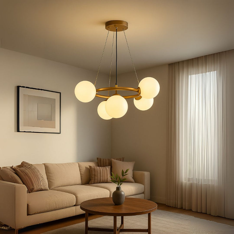 Roberto Chandelier, 5x G9, Gold