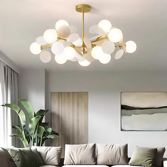 Nils Pendant Chandelier, 15x E27, White