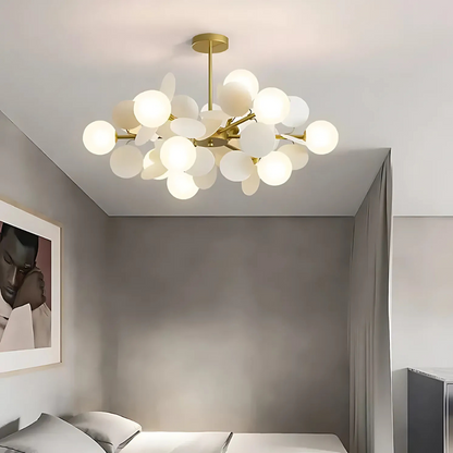 Nils Pendant Chandelier, 15x E27, White