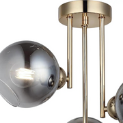 Giovanni Chandelier, 3x G9, Gold, Dark Grey Shade