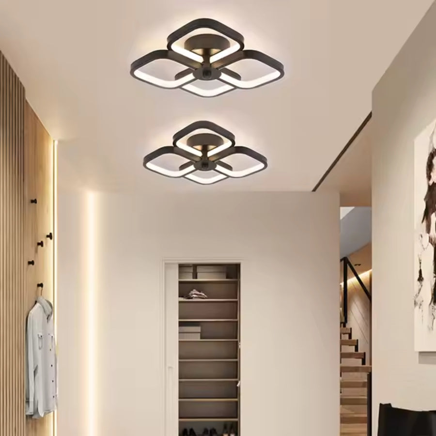 VERTEX Tesser LED Chandelier, 36W, Cold/Warm/Neutral Light, Black