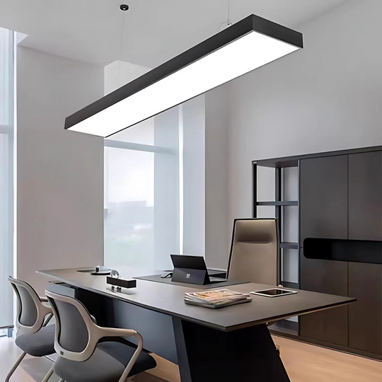 LED hanging chandelier DARIN, 120cm, 23W, Adjustable Height, Cold Light, Black Modern Chandeliers Default Title Alessandro Design