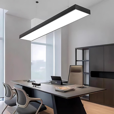 LED hanging chandelier DARIN, 120cm, 23W, Adjustable Height, Cold Light, Black