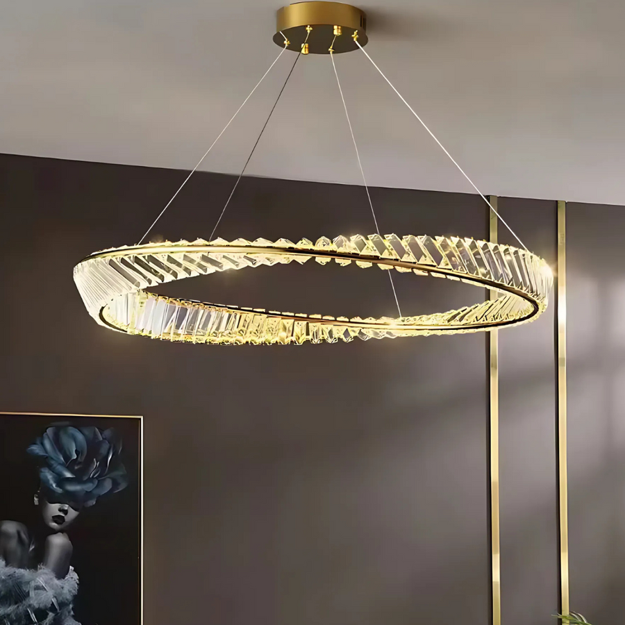 Luigi Crystal Chandelier Gold