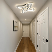 Alejandro LED Chandelier with Remote Control, Dimmable, Chrome, Crystals, 3000K/4000K/6000K