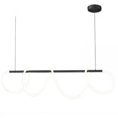 LED Chandelier with Remote Control Divino, 24W, Dimmable, 4000K, Black
