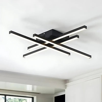 LED Chandelier with Remote Control Aroldo 80W Dimmable Black