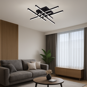 LED Chandelier with Remote Control Kemu 224 W Dimmable Black