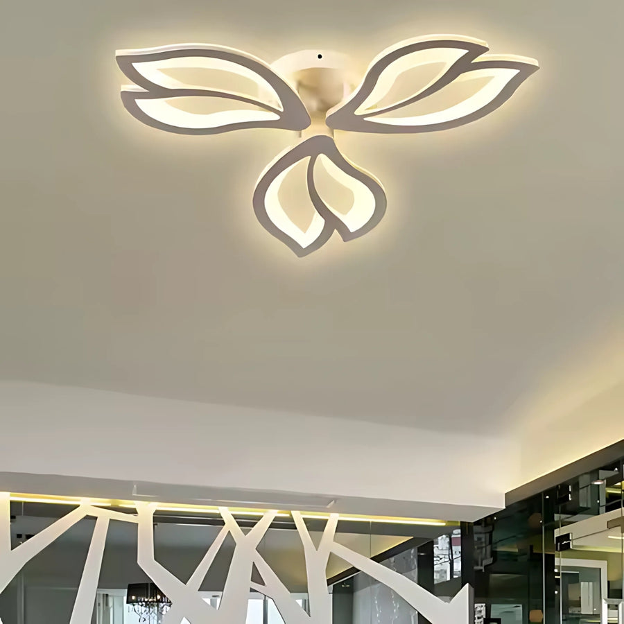 LED Chandelier with Remote Control LILY 3 Elements Cold/Warm/Neutral Light 44W Dimmable White 