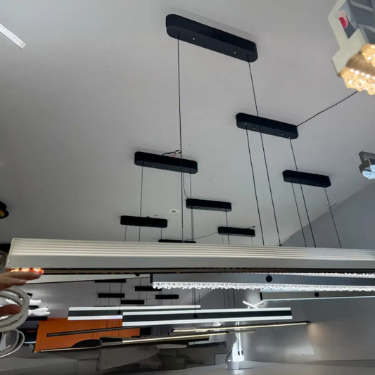 Lustra LED suspendata cu telecomanda MARISTELLA 36W, lumina Rece/Calda/Neutra, Dimabila,Inaltime Reglabila, Negru