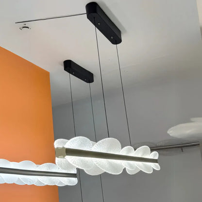 Suspended LED chandelier with remote control ISOTTA 36W, Cold/Warm/Neutral light, Dimmable, Adjustable height, Black