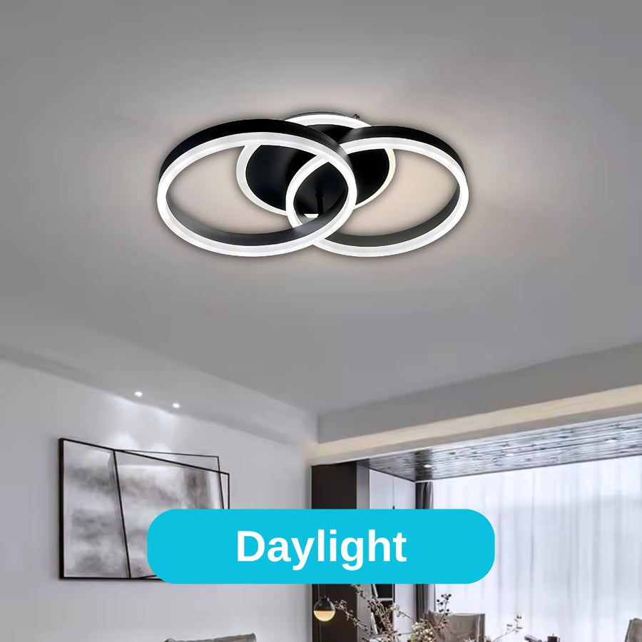 LED Chandelier with Remote Control Stephan 100W Dimmable Black