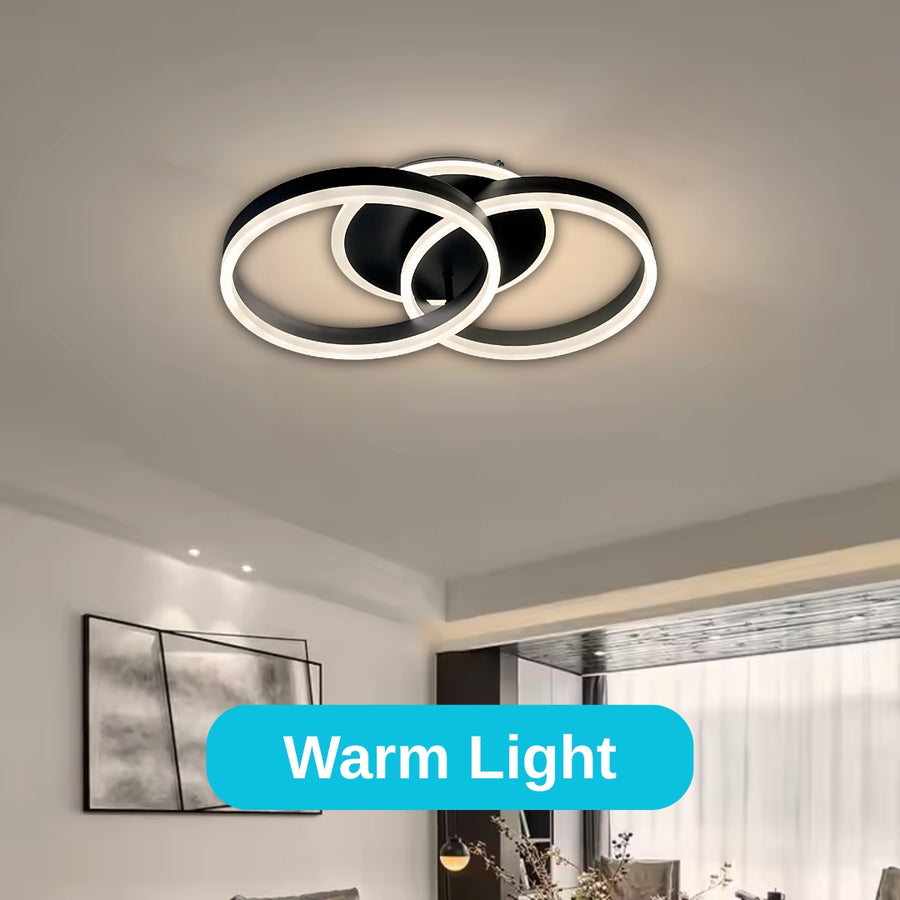 LED Chandelier with Remote Control Stephan 100W Dimmable Black