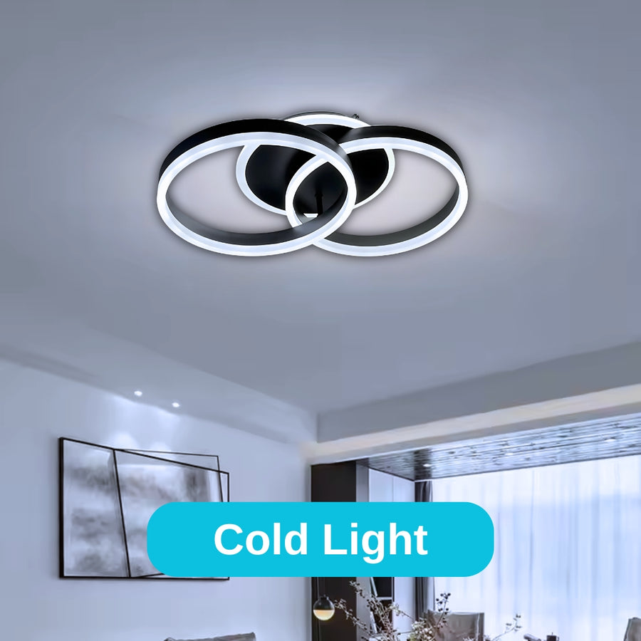 LED Chandelier with Remote Control Stephan 100W Dimmable Black