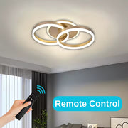 LED Chandelier with Remote Control Stephanie 100W Dimmable Gold