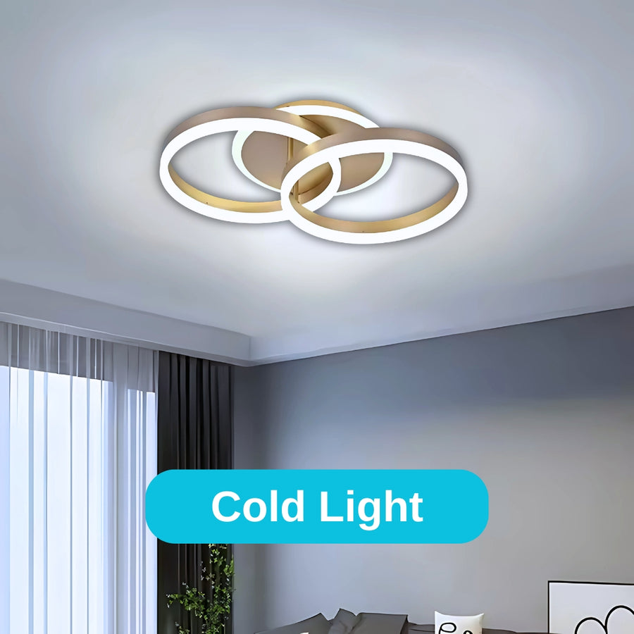LED Chandelier with Remote Control Stephanie 100W Dimmable Gold