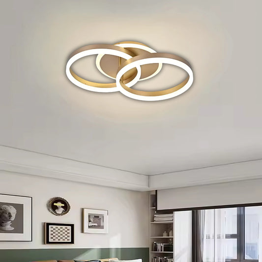 LED Chandelier with Remote Control Stephanie 100W Dimmable Gold