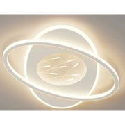LED chandelier with Bianca orbit remote control, 125W, oval, cold/hot/neutral light, unstable, white