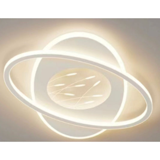 LED chandelier with Bianca orbit remote control, 125W, oval, cold/hot/neutral light, unstable, white