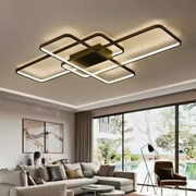 LED Chandelier with Remote Control AXIS 96W Dimmable Black 